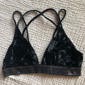 Victoria’s Secret - velvet bralette - L